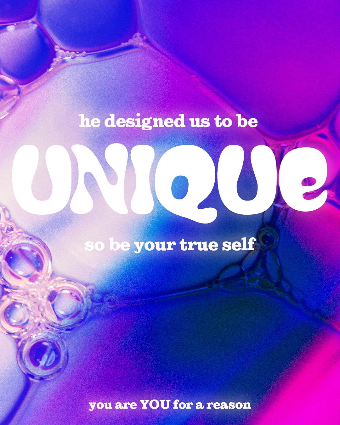 He designed us to be unique