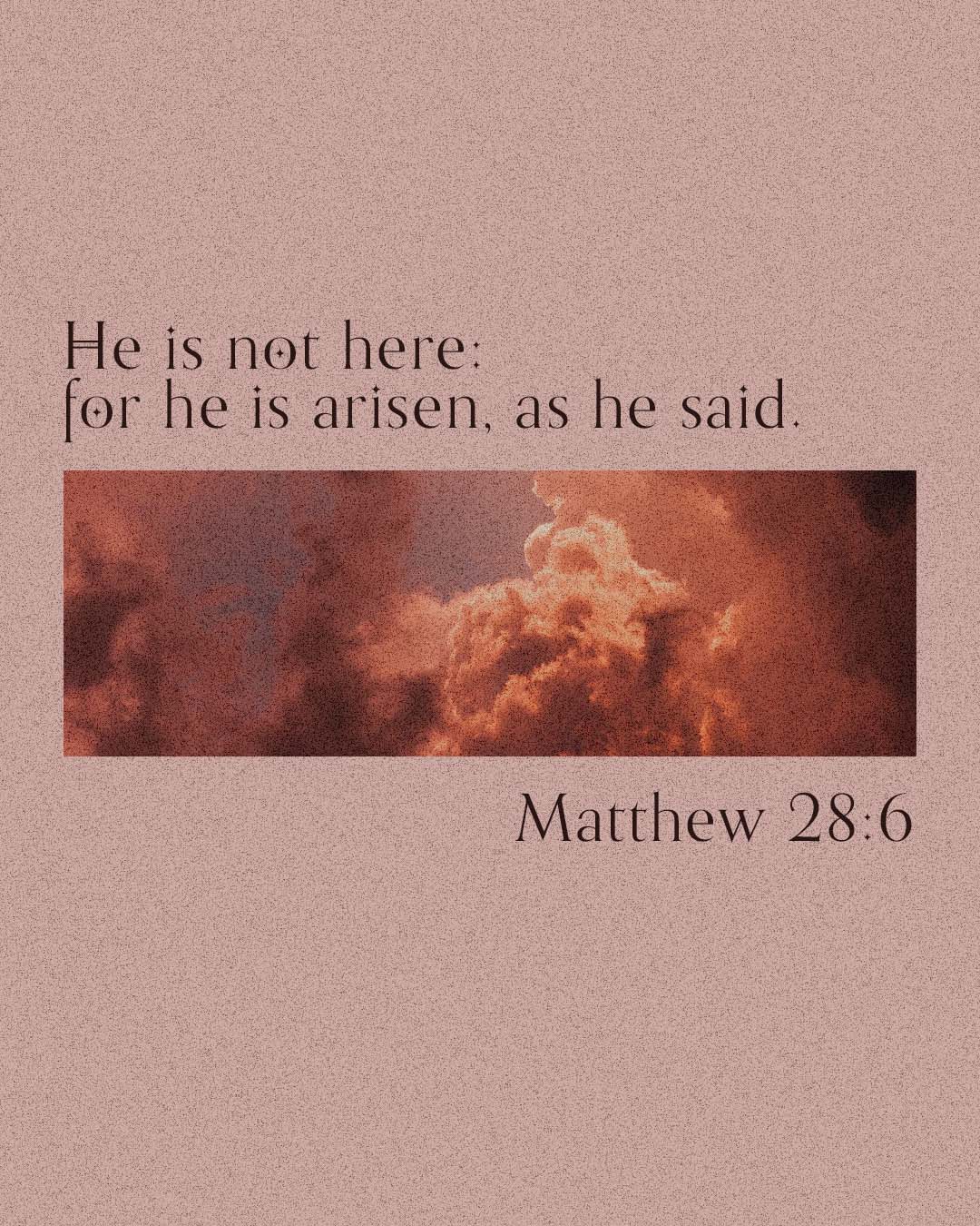 Matthew 28:6