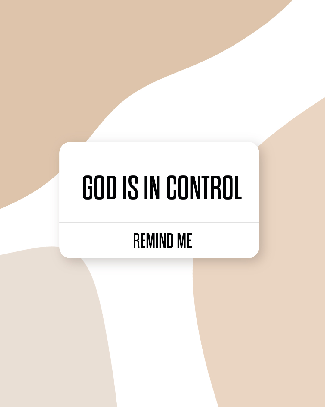 God is in Control