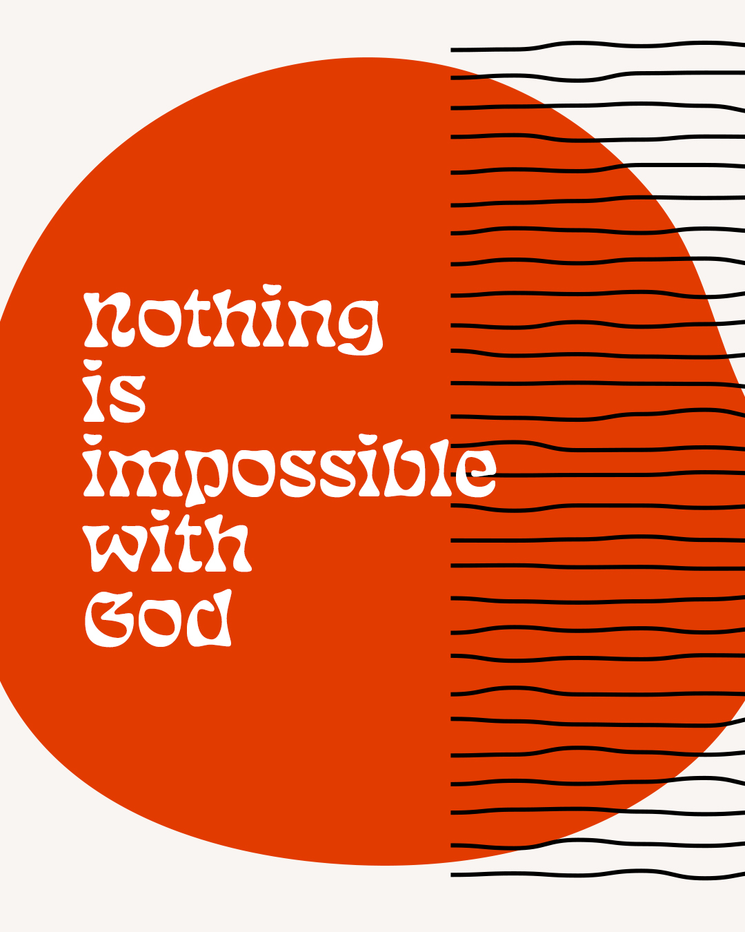 Nothing is impossible with God