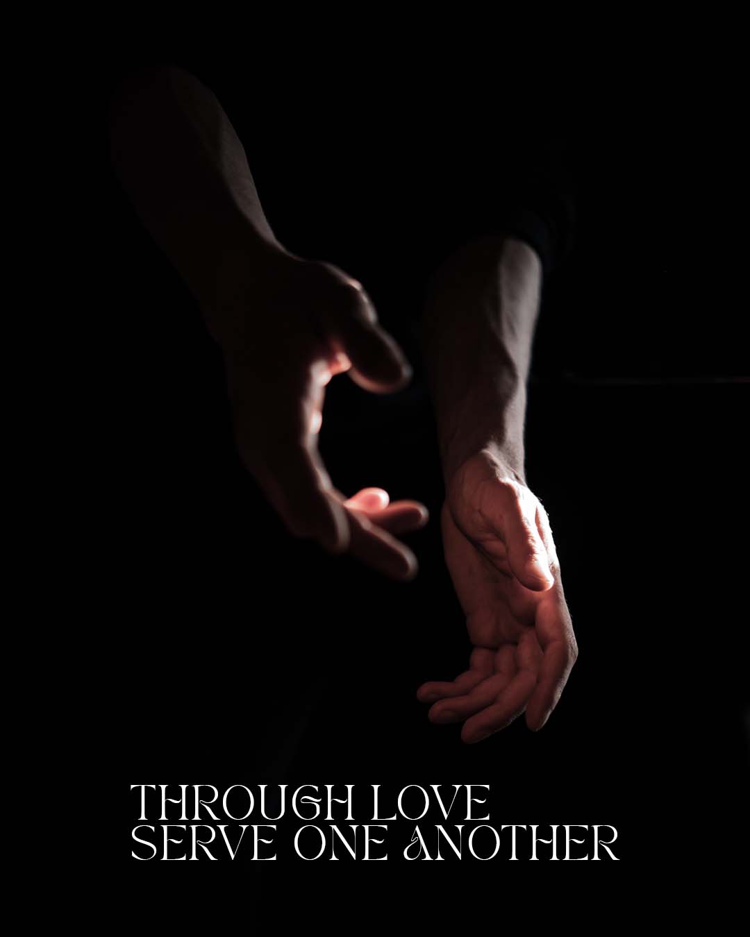 Through love serve one another