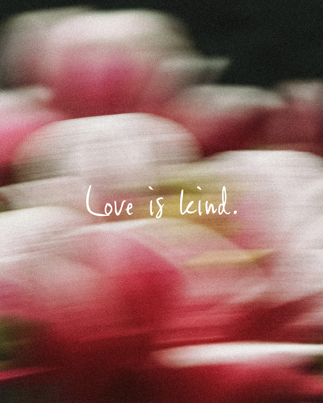 Love is kind.