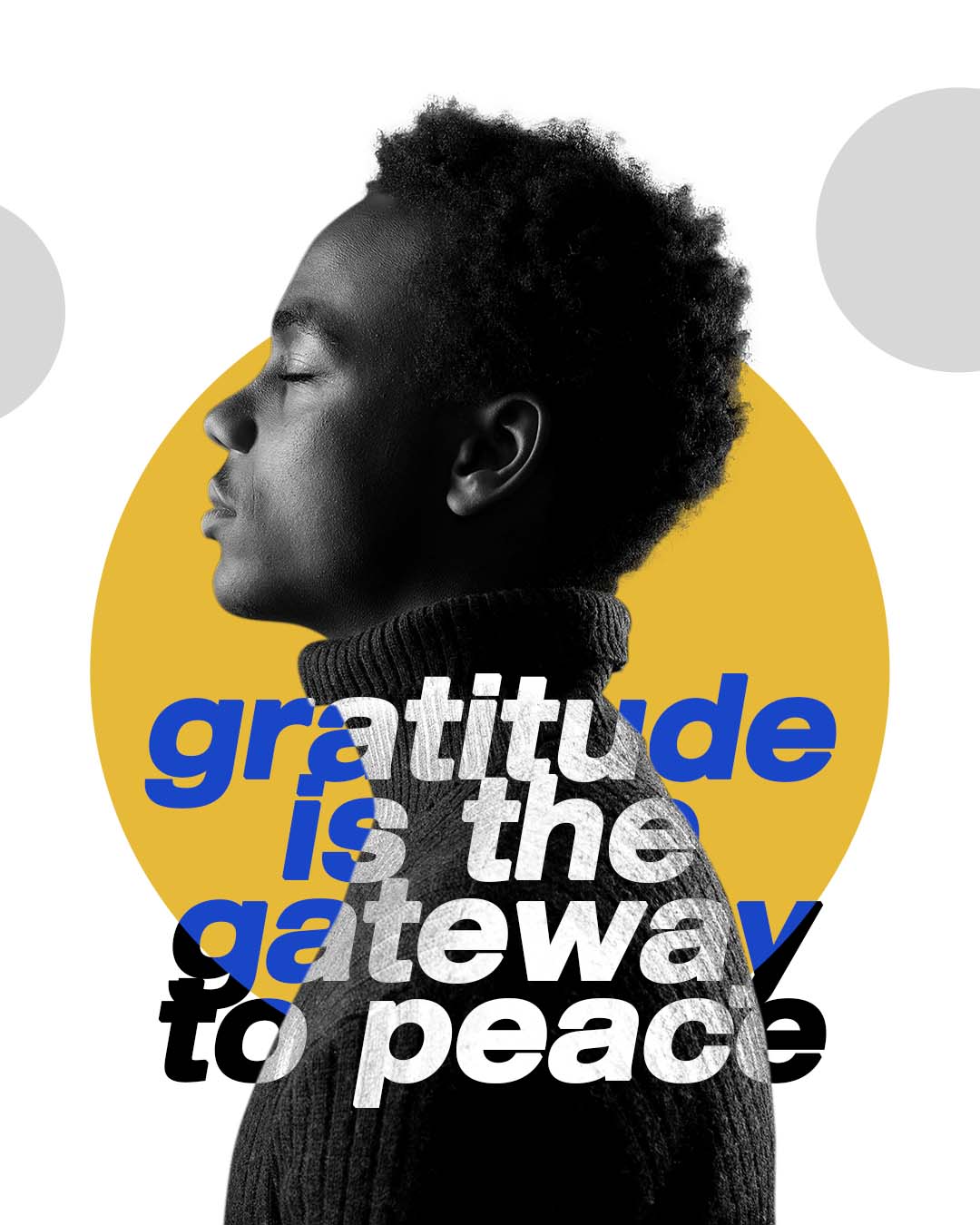 Gratitude is the gateway to peace