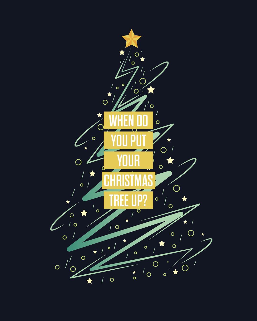 When do you put your Christmas tree up?