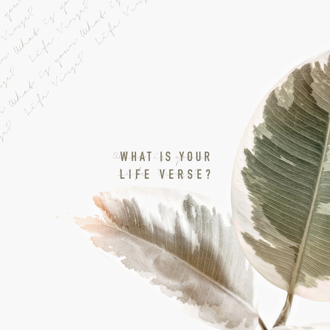 What is your life verse?
