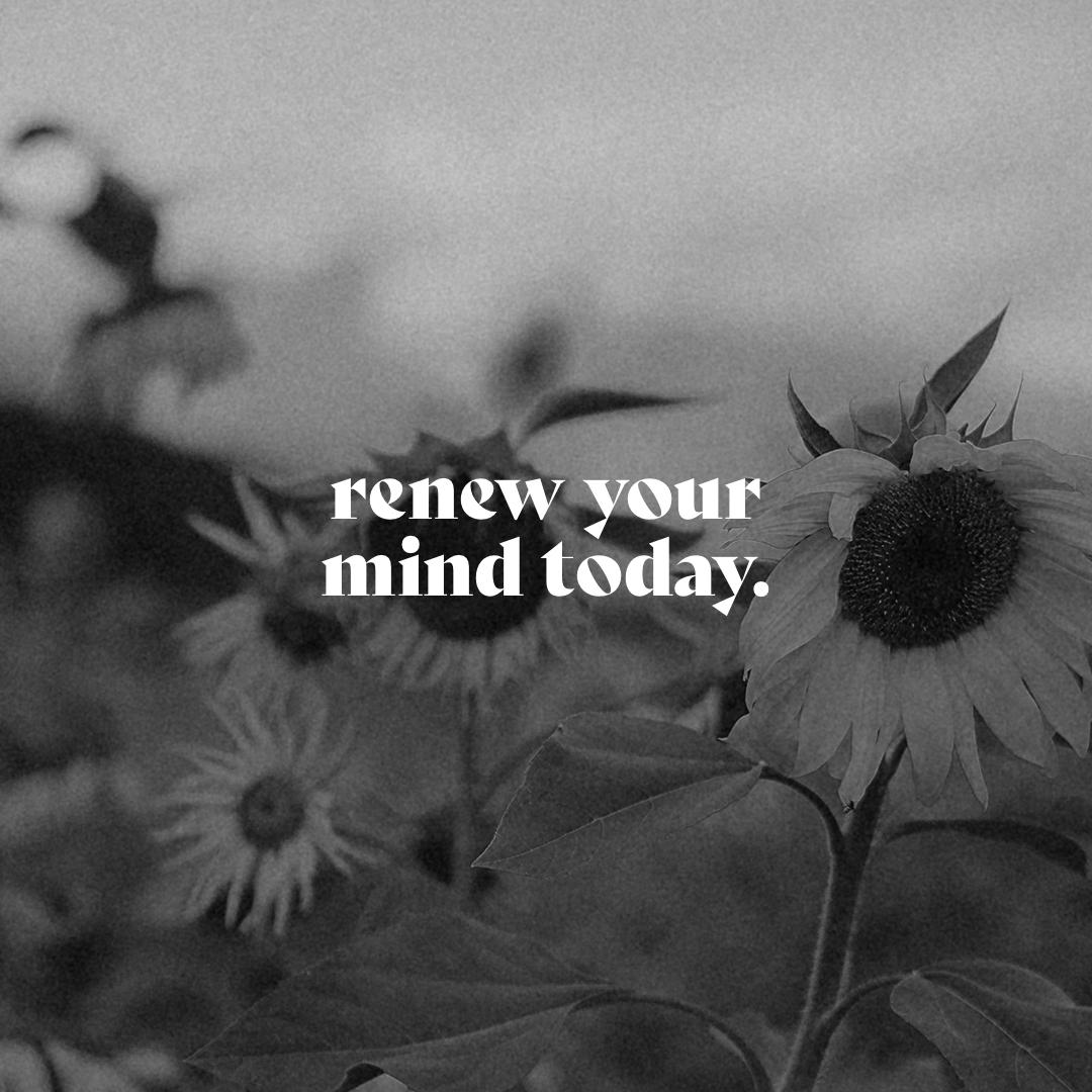 Renew your mind today